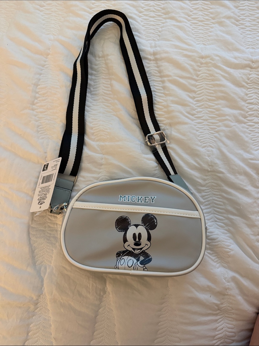 Disney Mickey Grey and Black Crossbody Bag